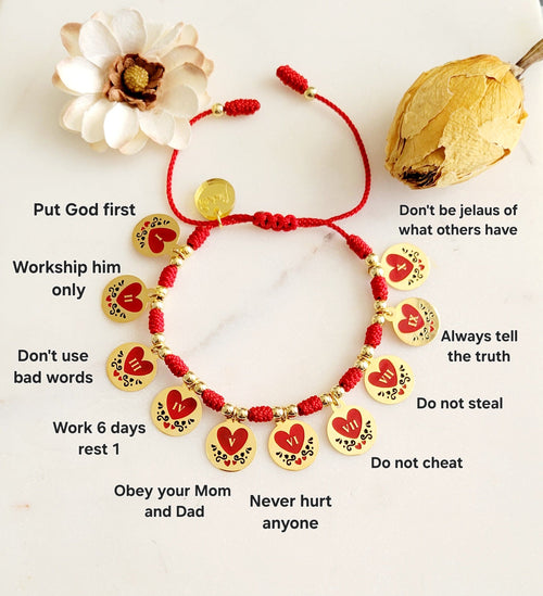 10 Commandments Bracelet | Handmade jewelry by Franchesca Jewels