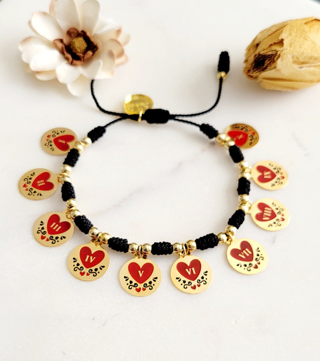 10 Commandments Bracelet – Black | Handmade jewelry by Franchesca Jewels