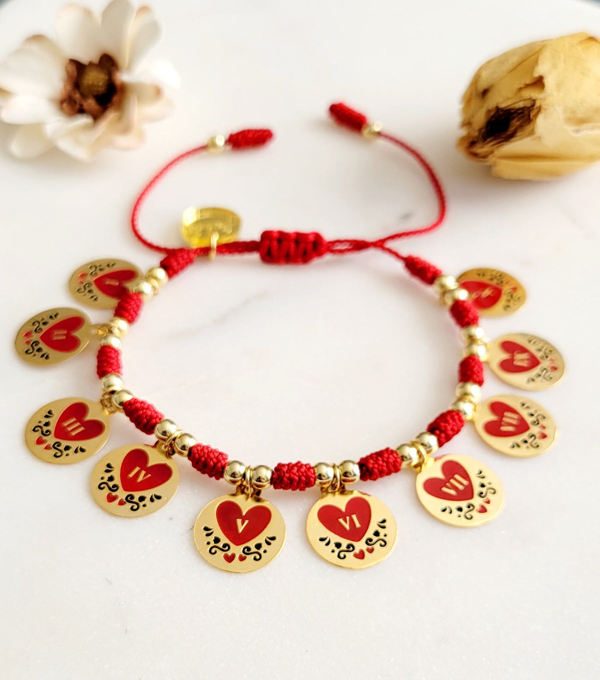 10 Commandments Bracelet – Red | Handmade jewelry by Franchesca Jewels