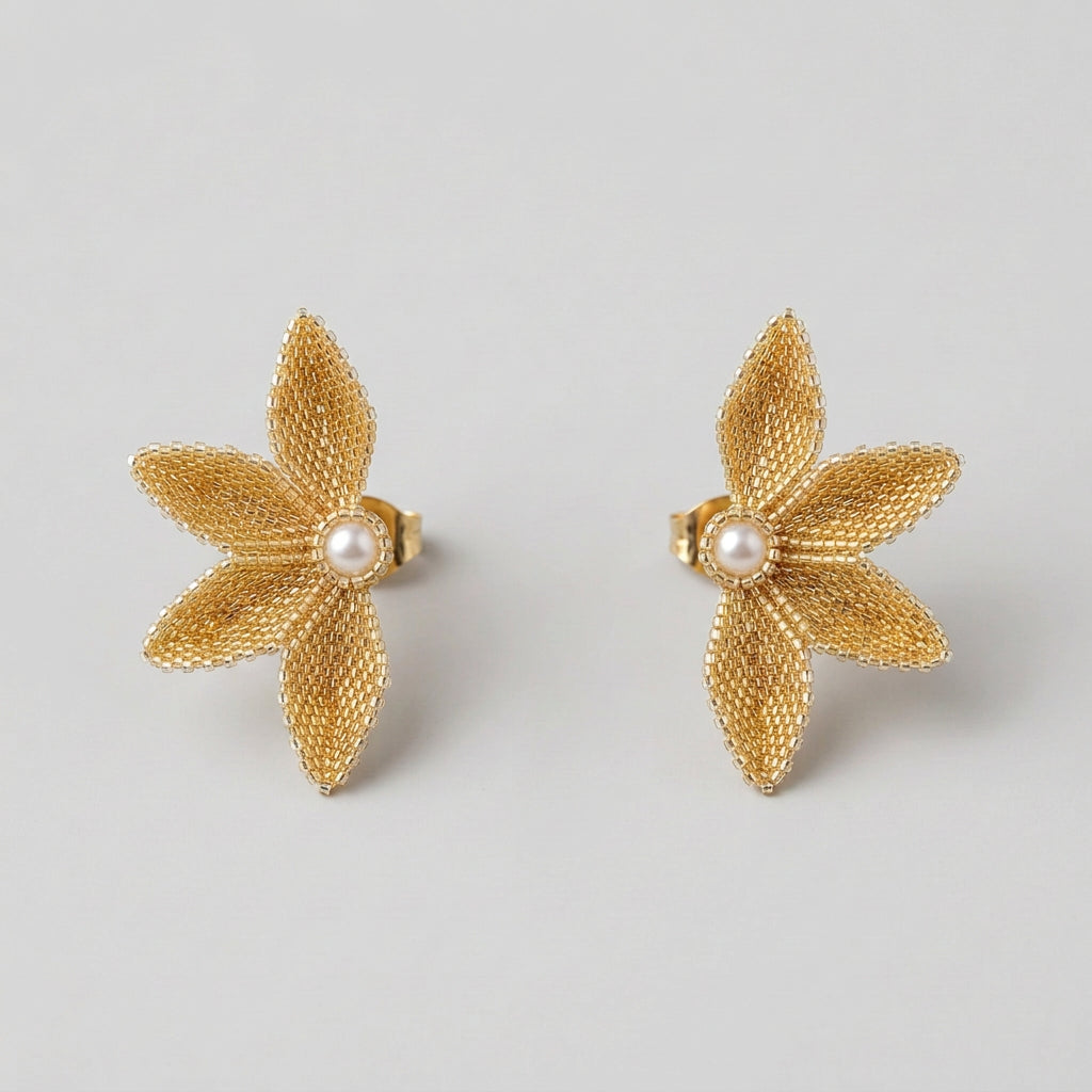 PETAL PEARL ROYALE EARRINGS