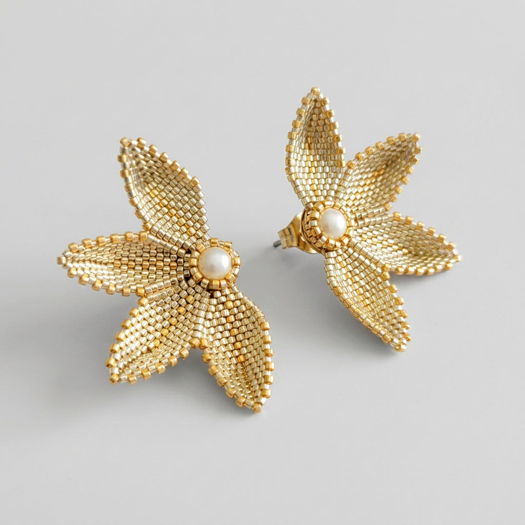PETAL PEARL ROYALE EARRINGS9