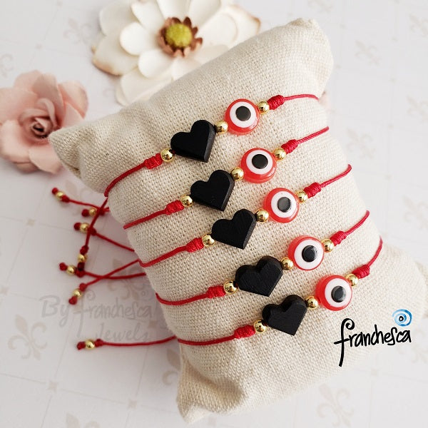 Azabache Heart Bracelet | Handmade jewelry by Franchesca Jewels