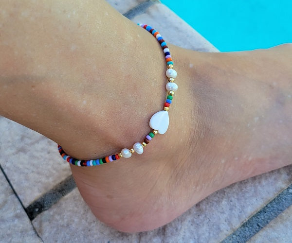 Cocoa Beach Anklet | Handmade jewelry by Franchesca Jewels