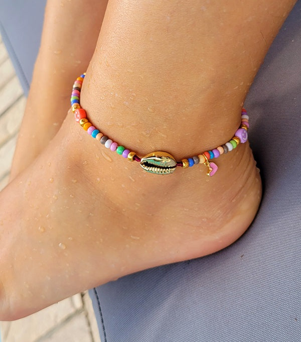 Cute Beach Anklet | Handmade jewelry by Franchesca Jewels