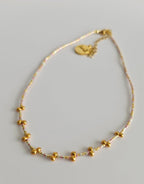 Glow Whisper Choker, handwoven with Miyuki beads by Franchesca Jewels