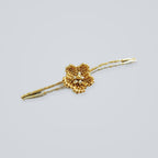 Little Bloom Bracelet in Golden Glow, handwoven with Miyuki beads by Franchesca Jewels
