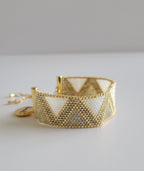 Radiance Allure Bracelet, handwoven with Miyuki beads by Franchesca Jewels
