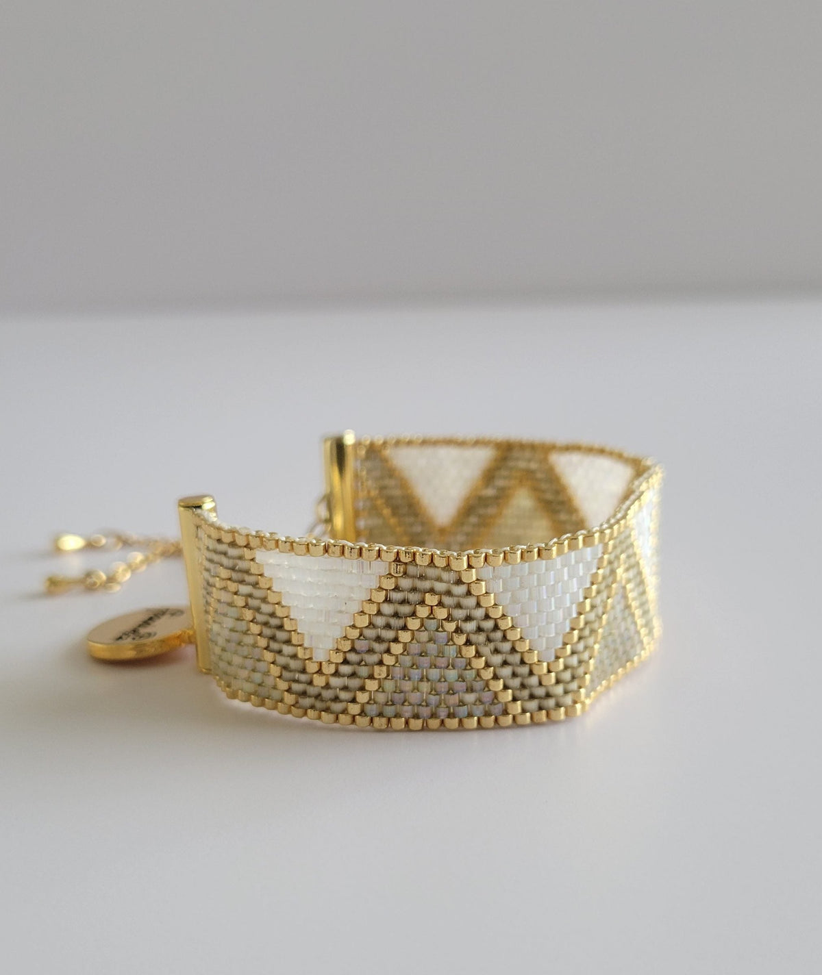 Radiance Allure Bracelet, handwoven with Miyuki beads by Franchesca Jewels