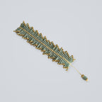 Rhythm Bracelet in Sage Mist, handwoven with Miyuki beads by Franchesca Jewels