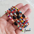Heart Azabache Color Bracelet | Handmade jewelry by Franchesca Jewels