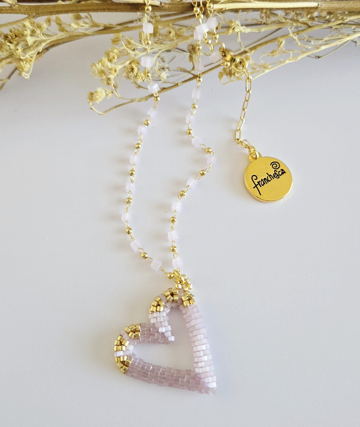 Perfect Heart Necklace – Rose | Handmade jewelry by Franchesca Jewels