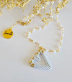 Perfect Heart Necklace – White Pearl | Handmade jewelry by Franchesca Jewels