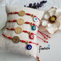 San Benito Infinity Eye Thread Bracelet | Handmade jewelry by Franchesca Jewels