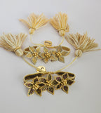 Three Flowers With Tassels Bracelet | Handmade jewelry by Franchesca Jewels